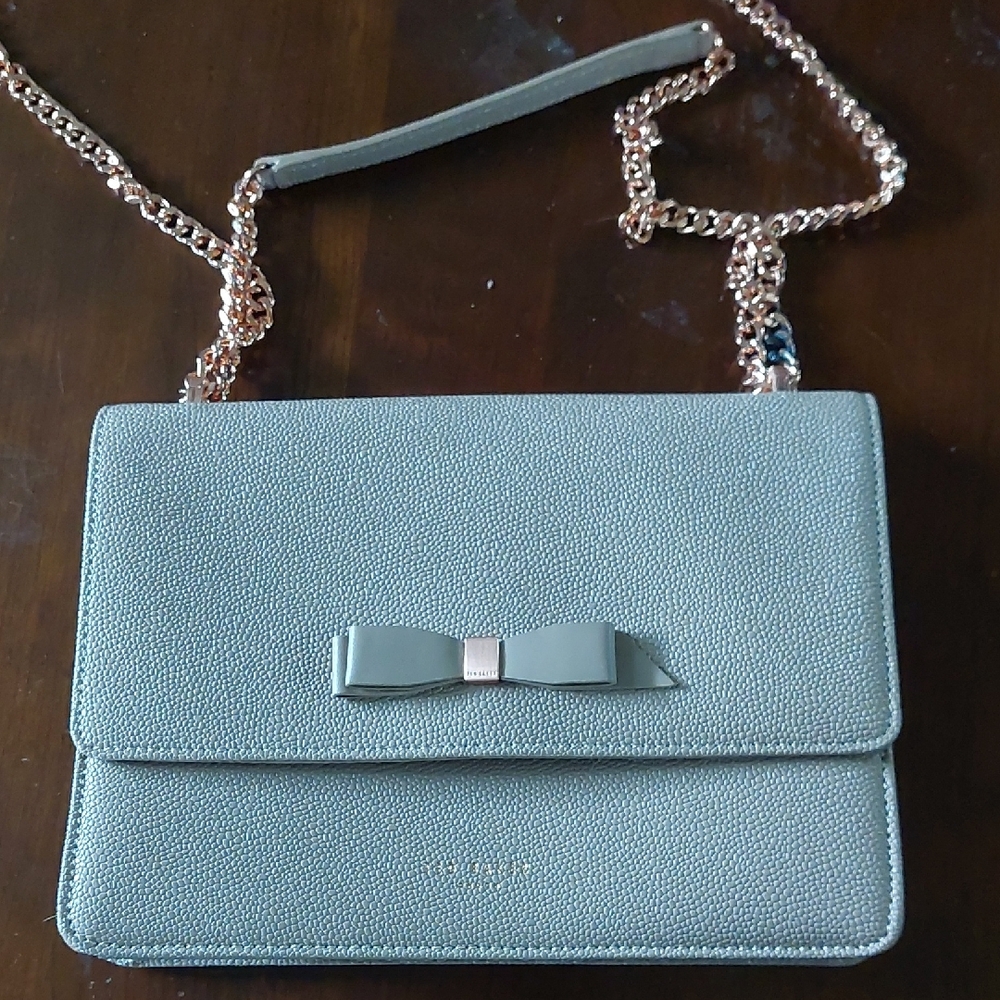 Ted Baker London Green Crossbody Bag with Bow Detail